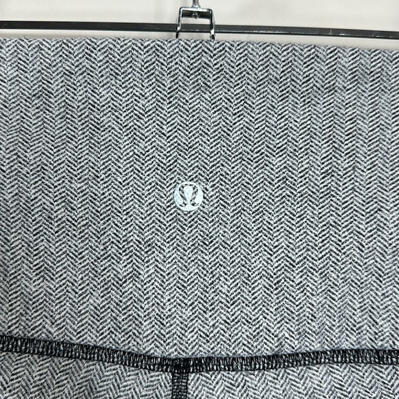 Lululemon Gray Wunder Under Herringbone High-Rise Yoga Leggings 4 - Picture 6 of 6